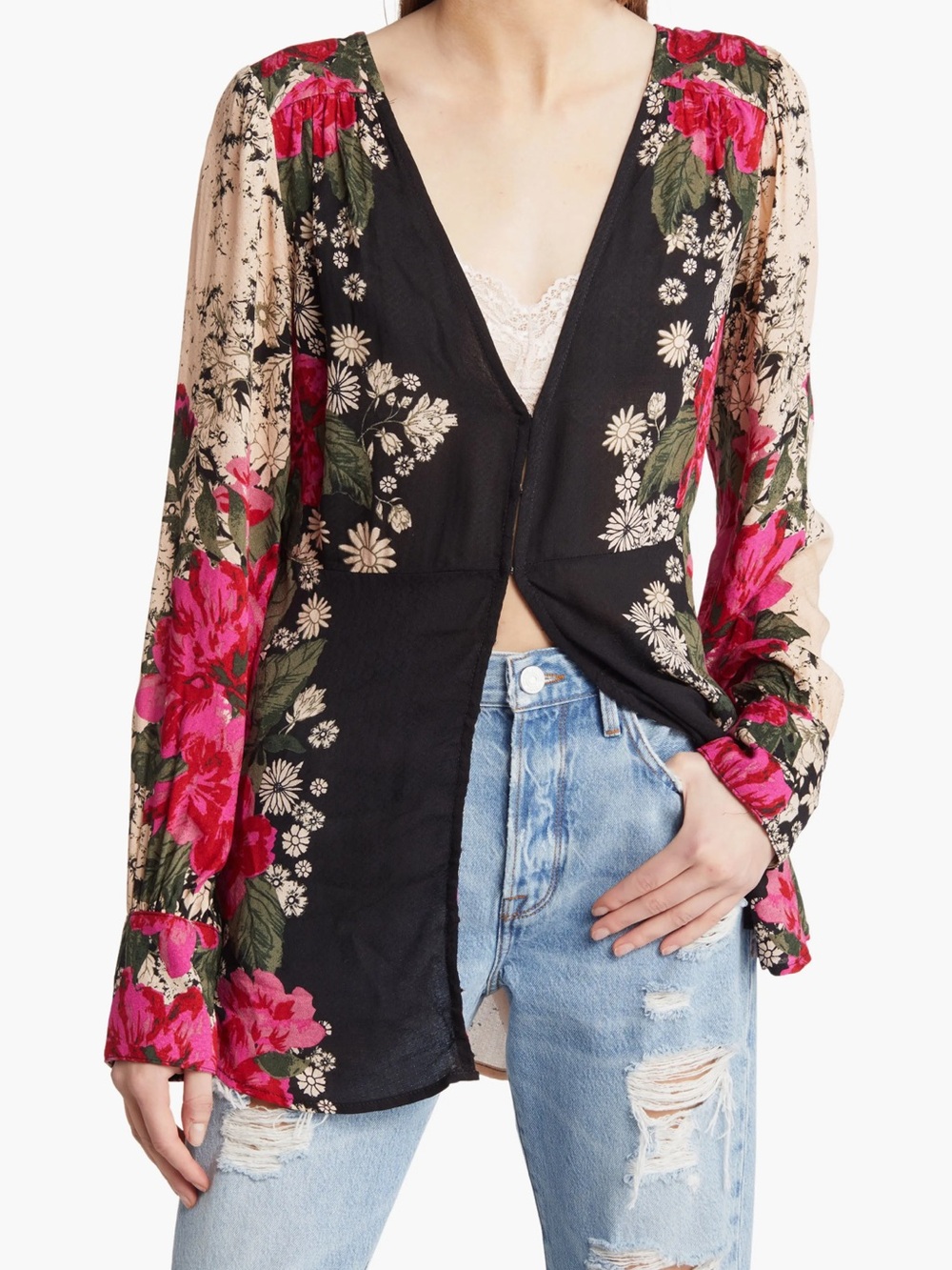 Free People Mikayla Tunic Floral Print